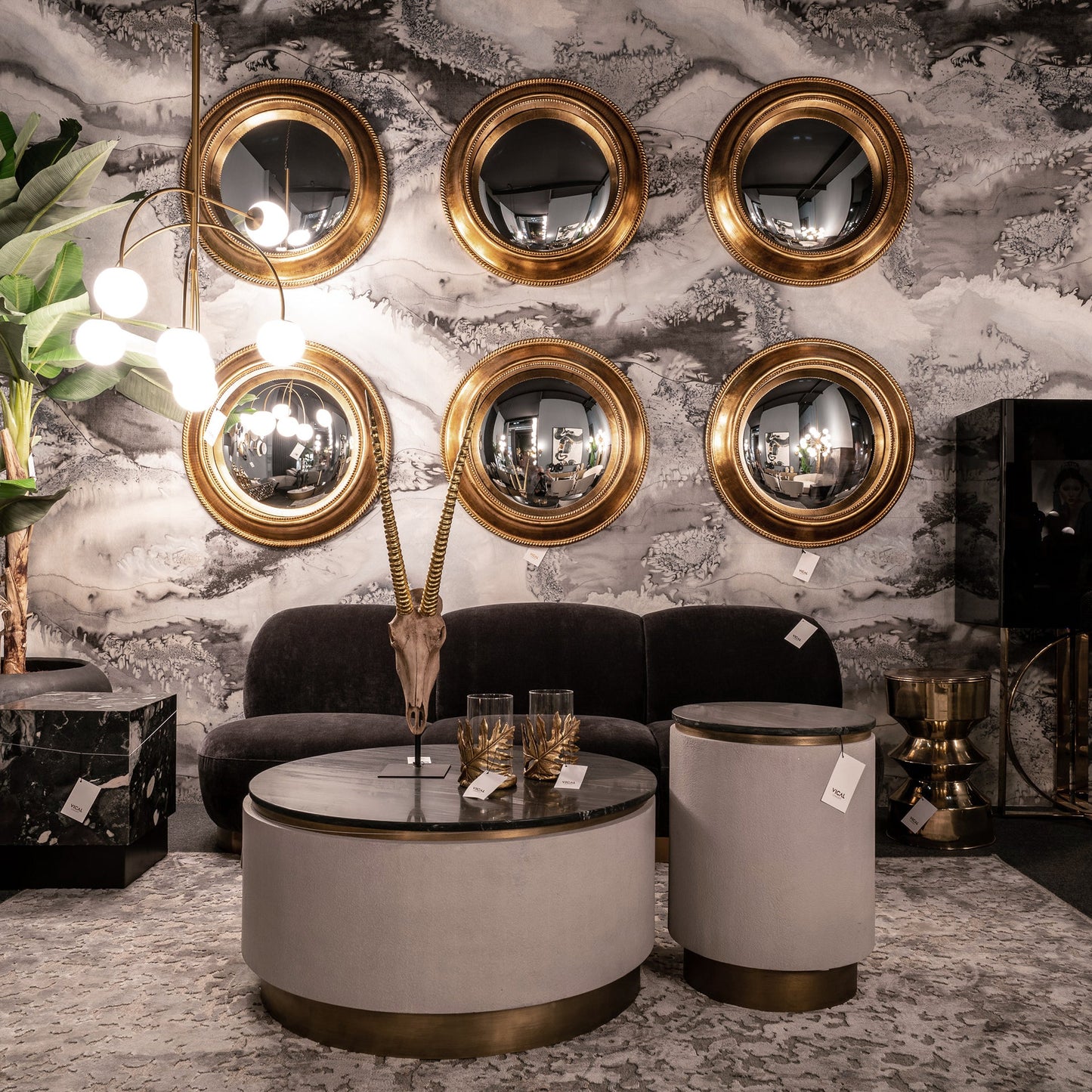 Espejo Almesso en Color Oro