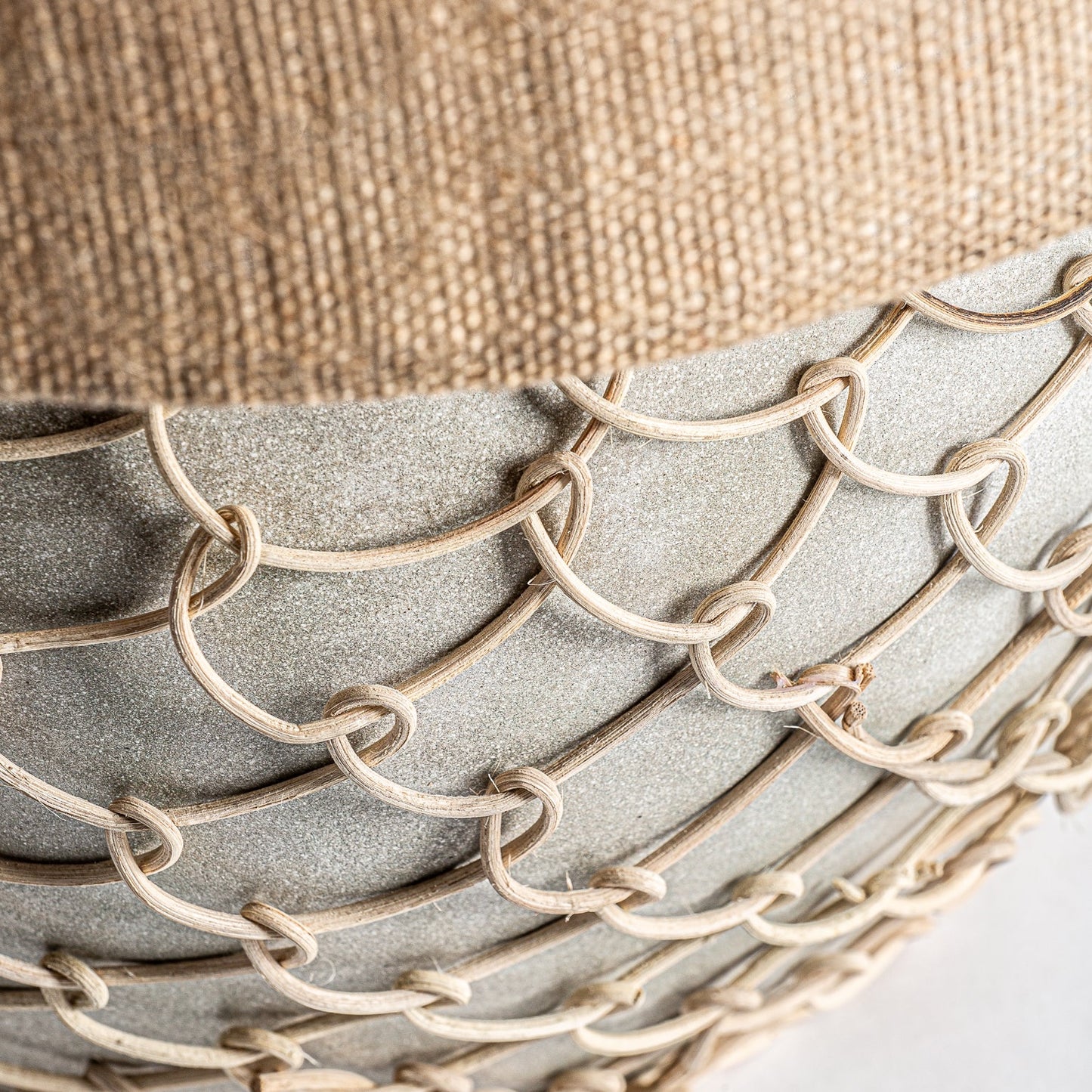 Table Lamp in Grey/Cream Colour