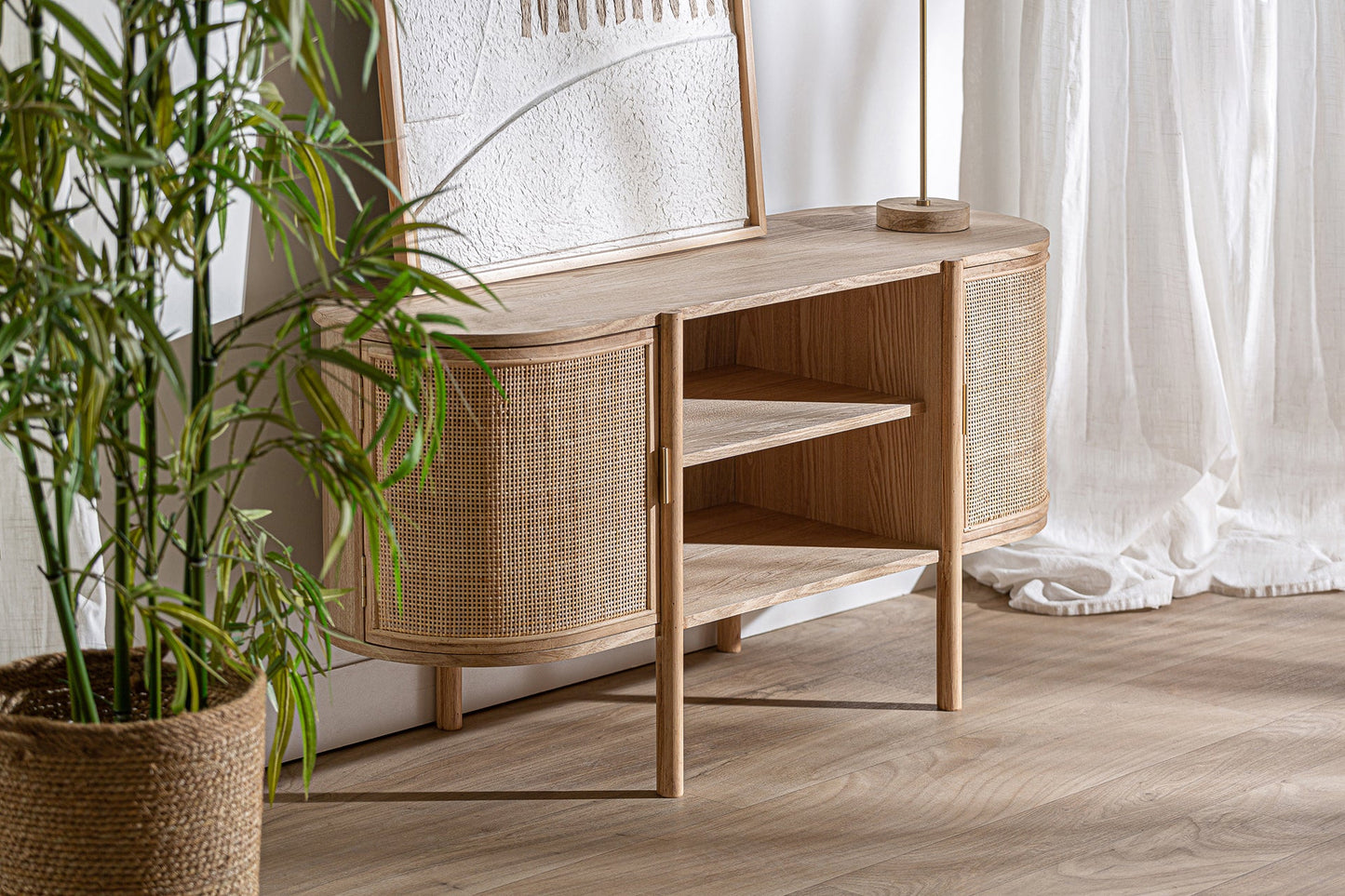 Mueble T.V. Ikla en Color Natural