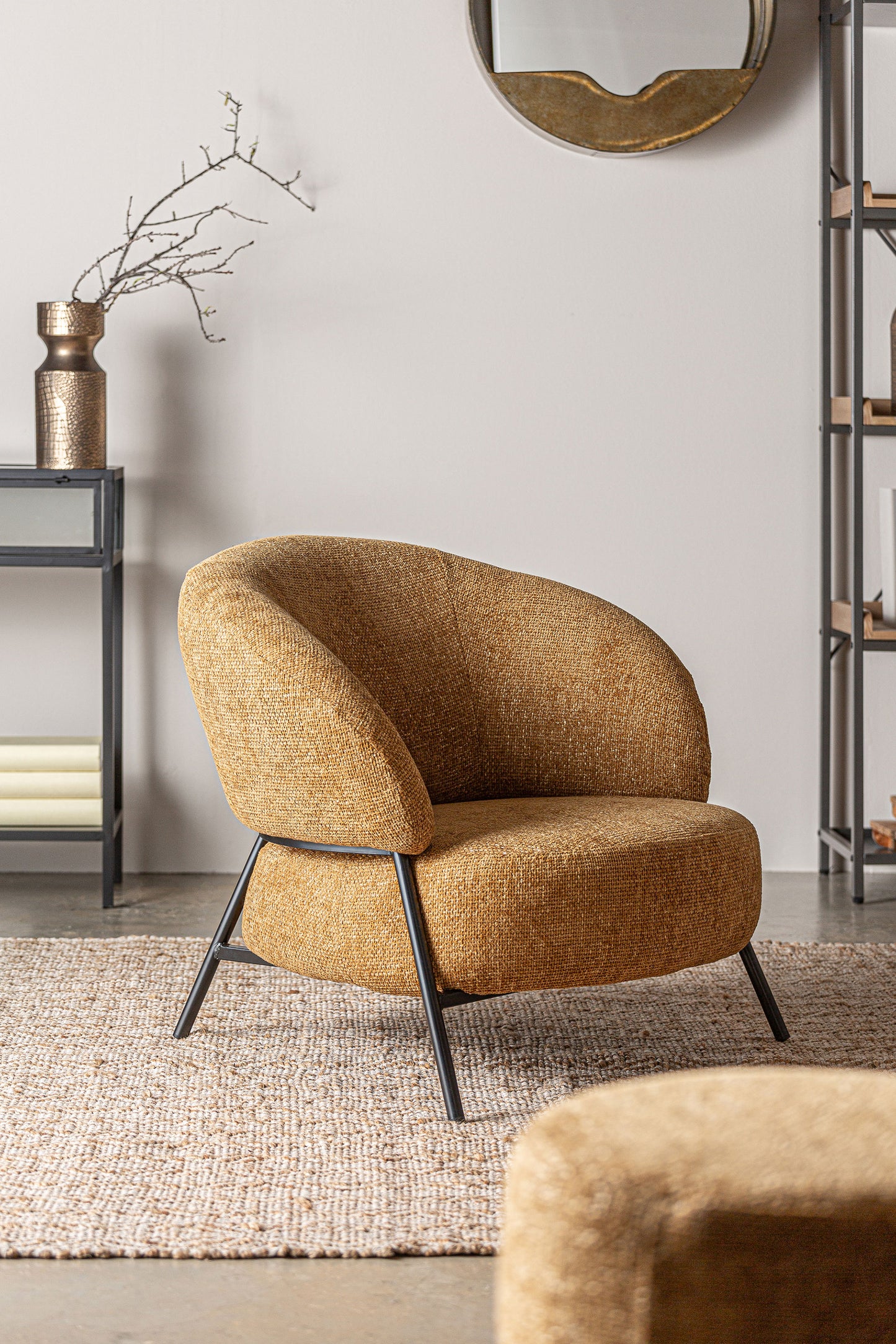 Souvens Armchair in Ochre Colour