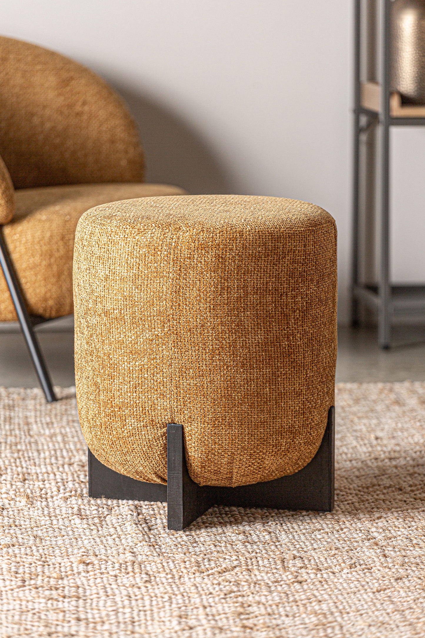 Souvens Stool in Ochre Colour
