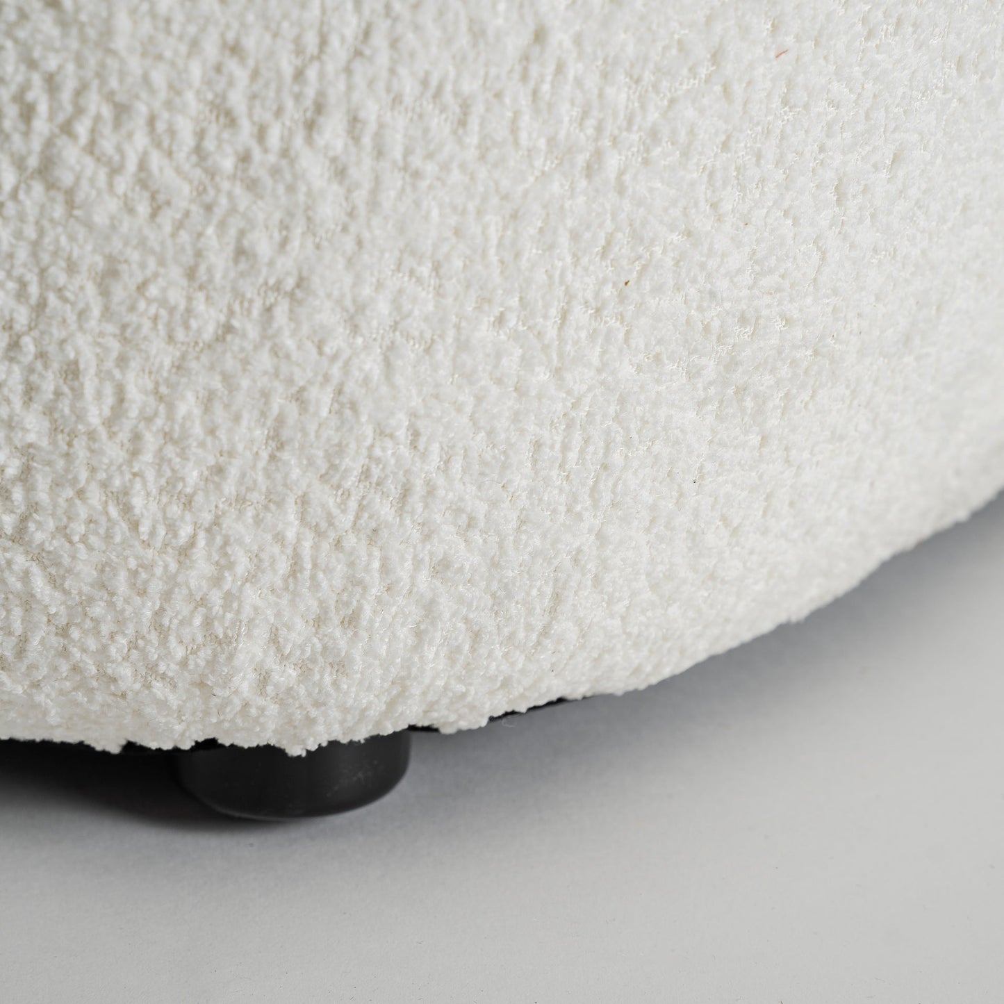 Bats Bouclé Armchair in White Colour