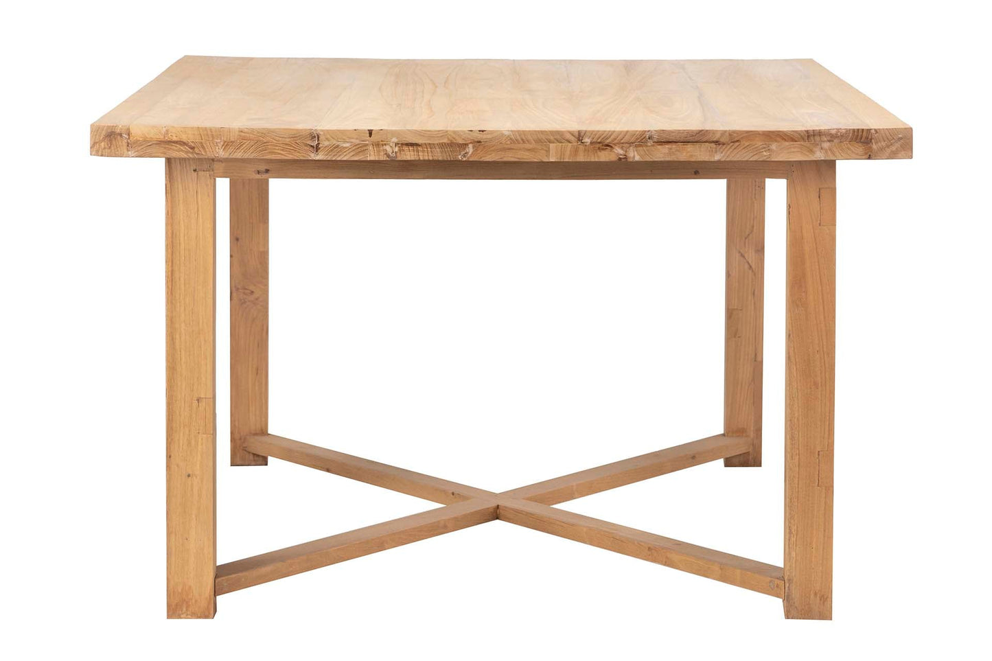 Natural Wood Dining Table 200X120X75 Cm