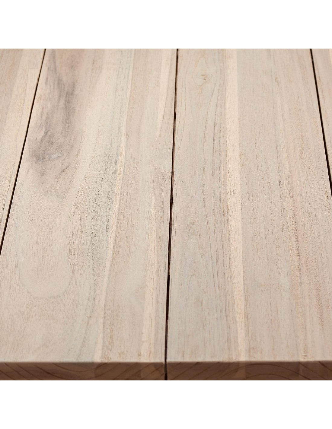 Rectangular teak and metal dining table...