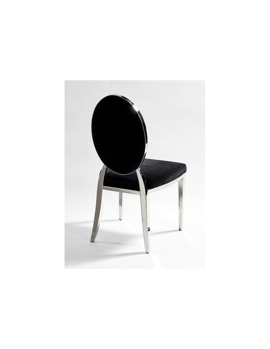 Steel and Suede Chair