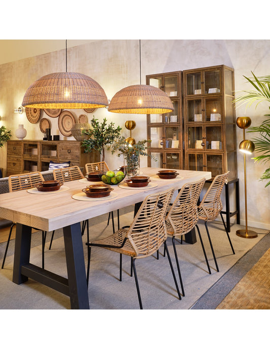 Stackable rattan chair