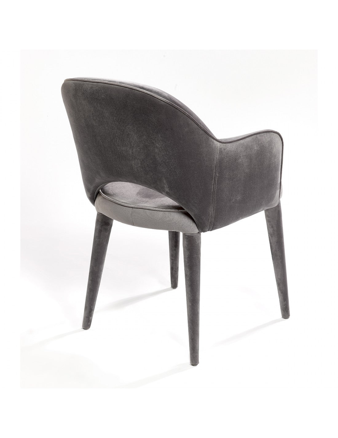Sillón terciopelo gris