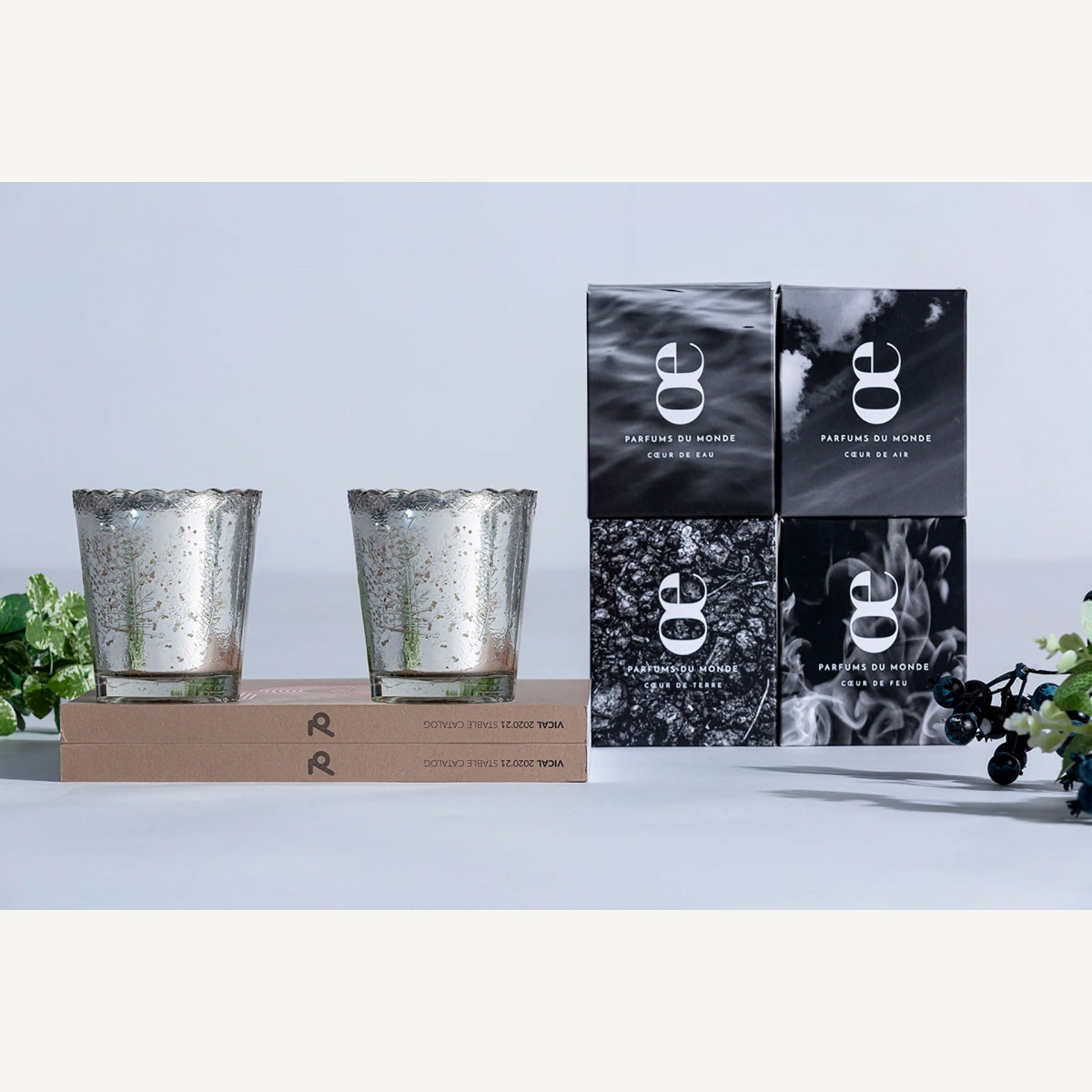 Vela Tierra - Clásico - Cera - 8cm x 8cm x 25cm - Portavelas / Velas / Aromas - Granada Maison