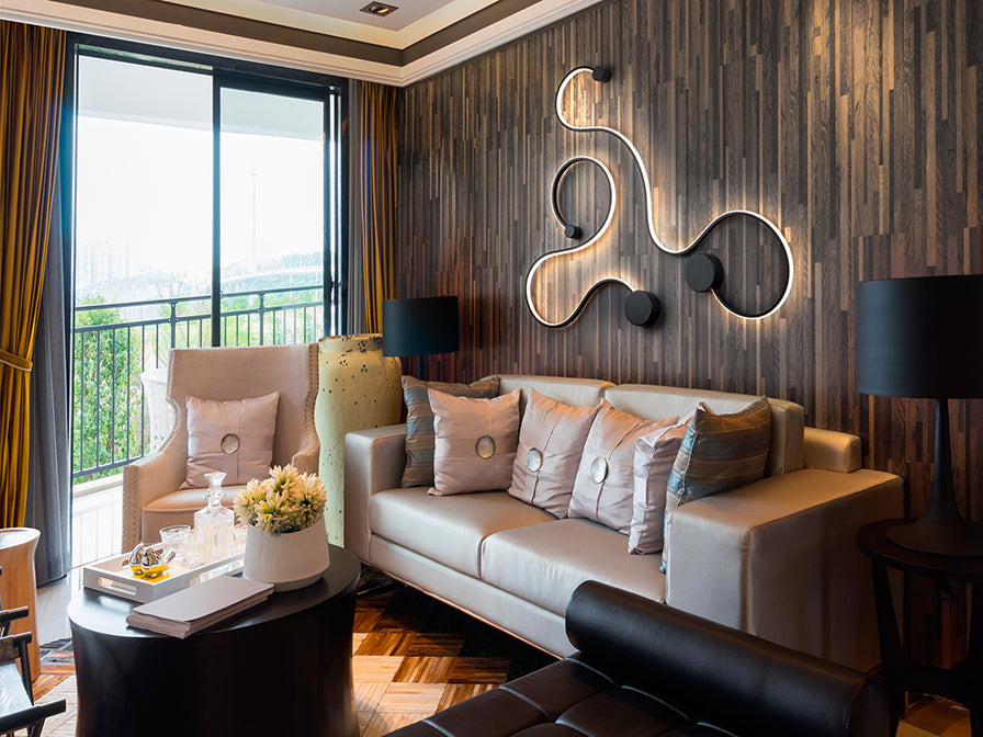 Aplique Grande grafos negro - Lámparas de Pared - Granada Maison