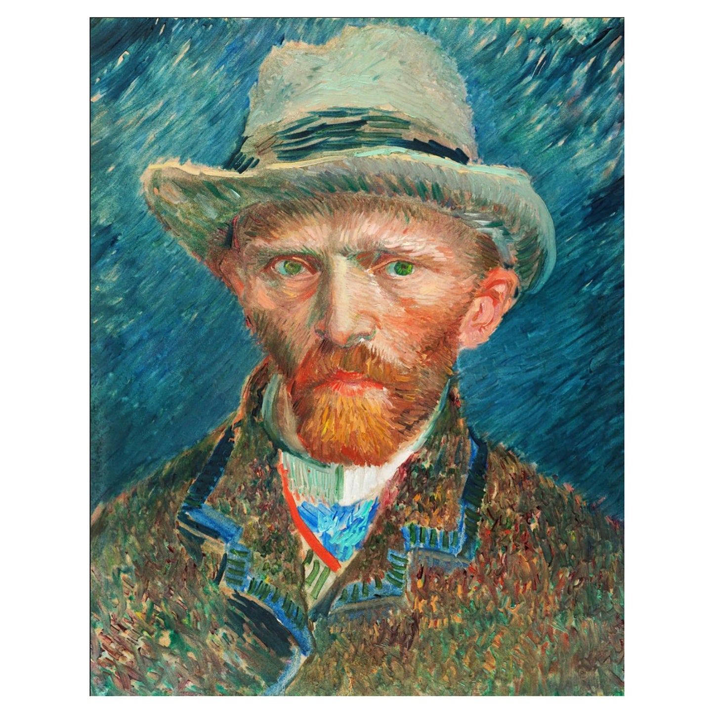 Lienzo Van Gogh en Color Tonos De Azul