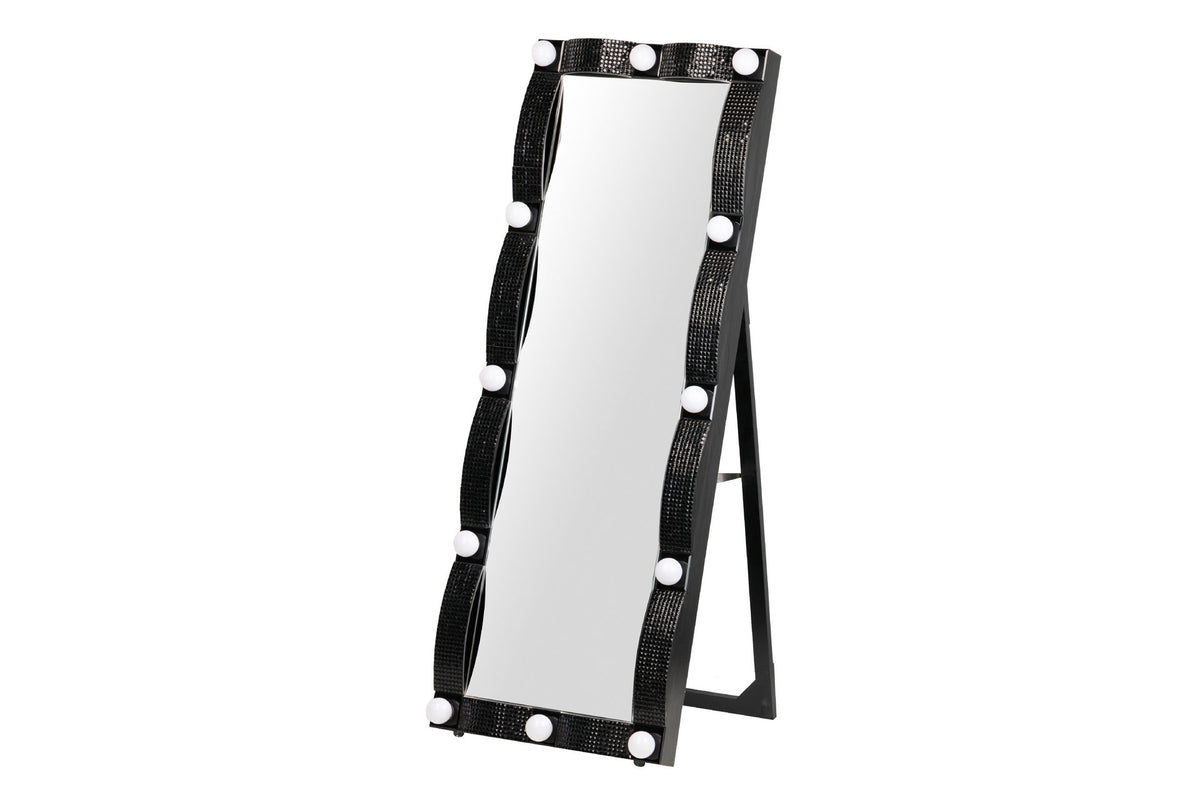 Glam Black Floor Mirror 60X12,7X160 Cm