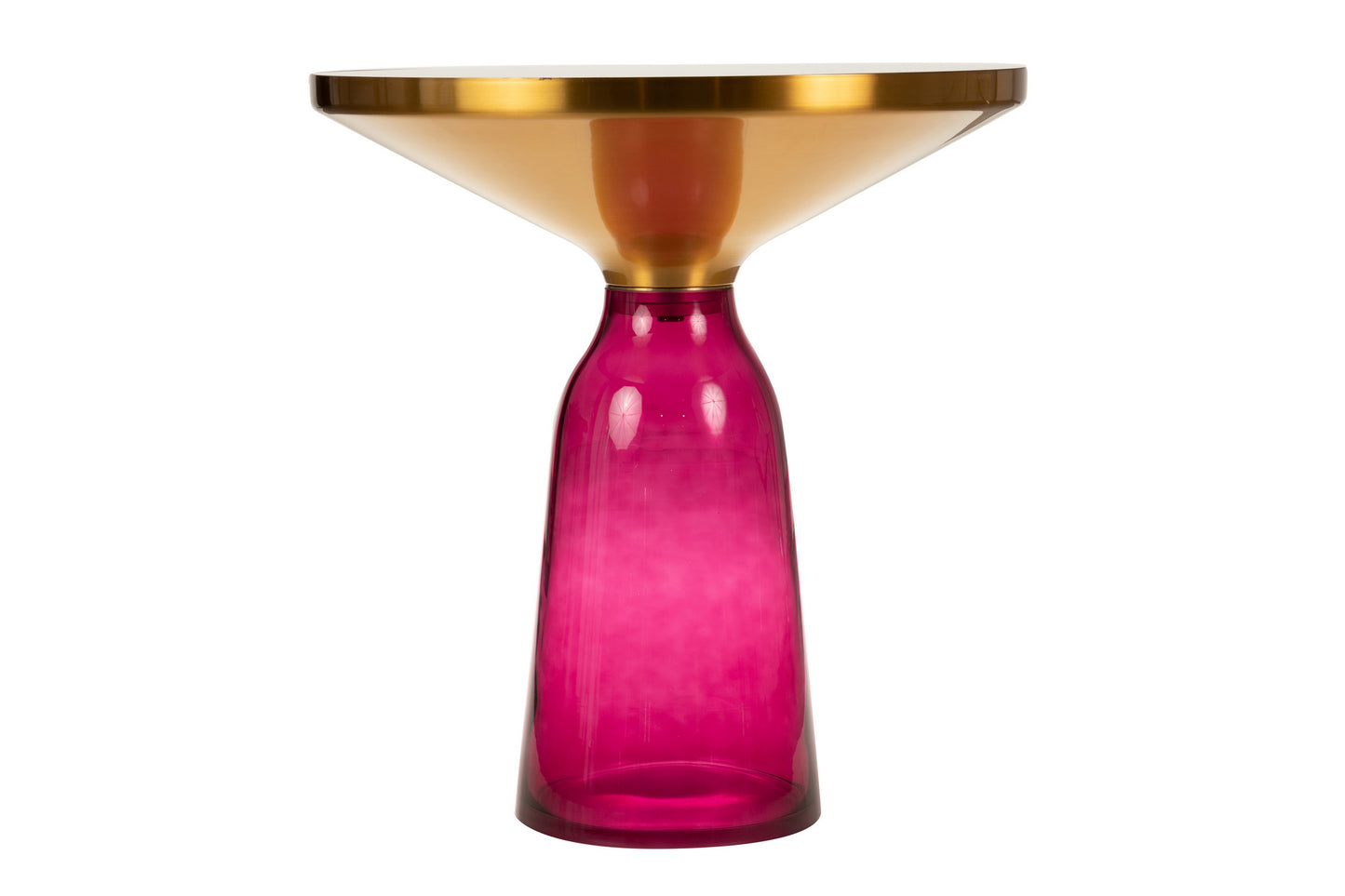Mesa Auxiliar Inox / Cristal 50X50X53 Cm