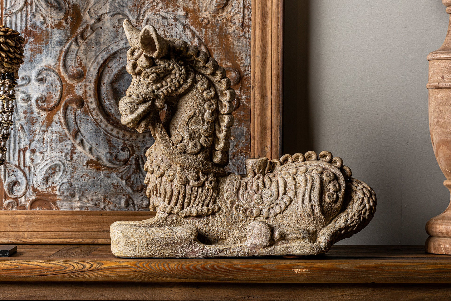 Caballo Decorative Figure in Green Tones Colour