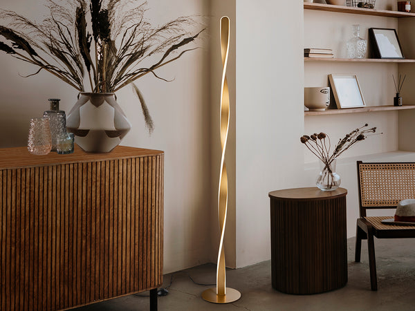 Twist Floor Lamp Golden