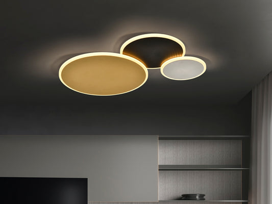 Umbra Gold Black White Ceiling Lamp