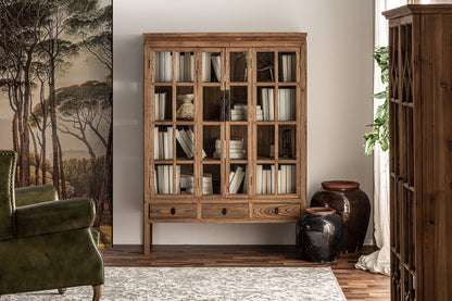 Tartu Glass Cabinet in Natural Colour