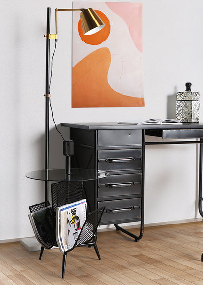 Alano Desk in Black Colour