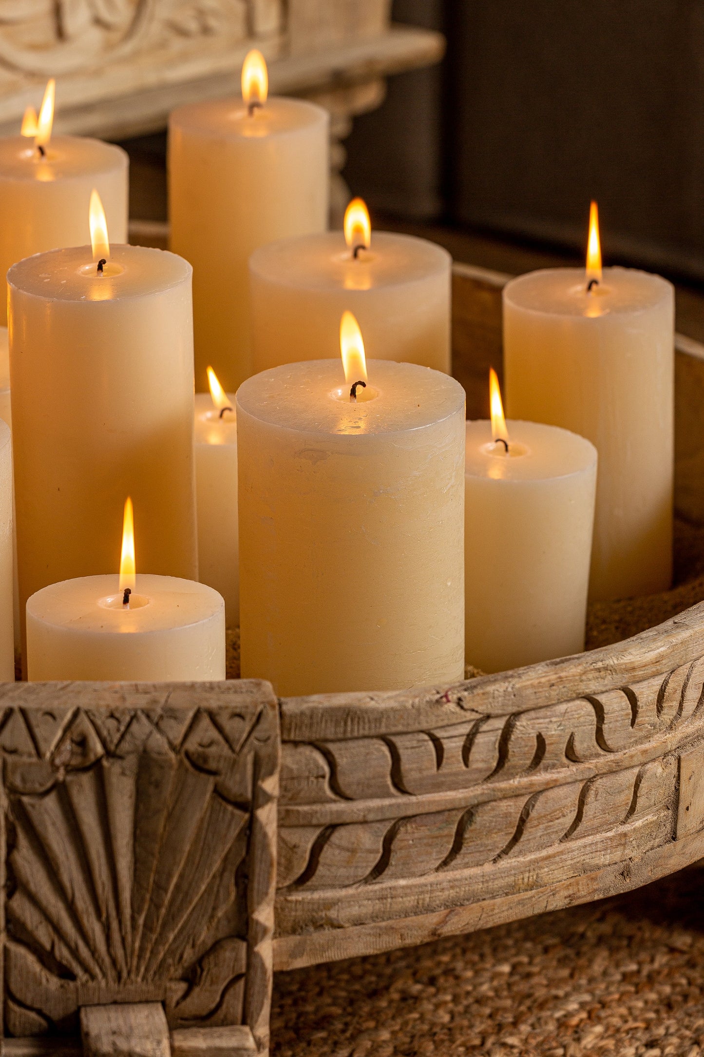 Grasle Candle in Cream Colour