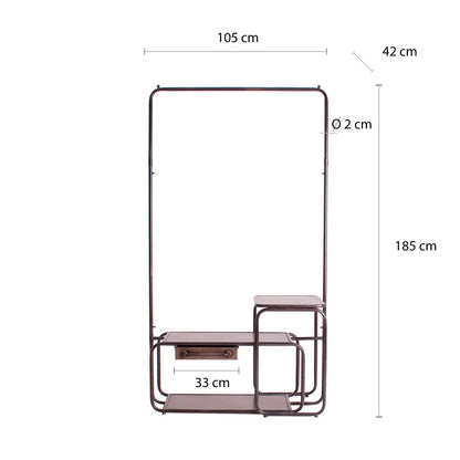 Raich Bookcase in Grey Colour