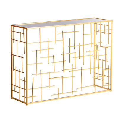 Lucerna Console Table in Gold/Black Colour