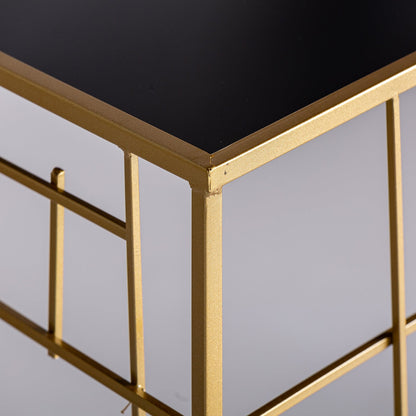 Lucerna Console Table in Gold/Black Colour