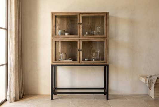 Vitrina Modular Bern en Color Natural