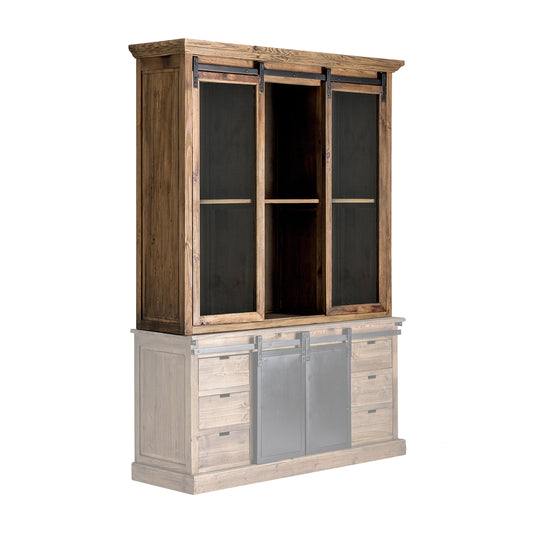 Ikast Modular Display Cabinet in Black/Natural Colour