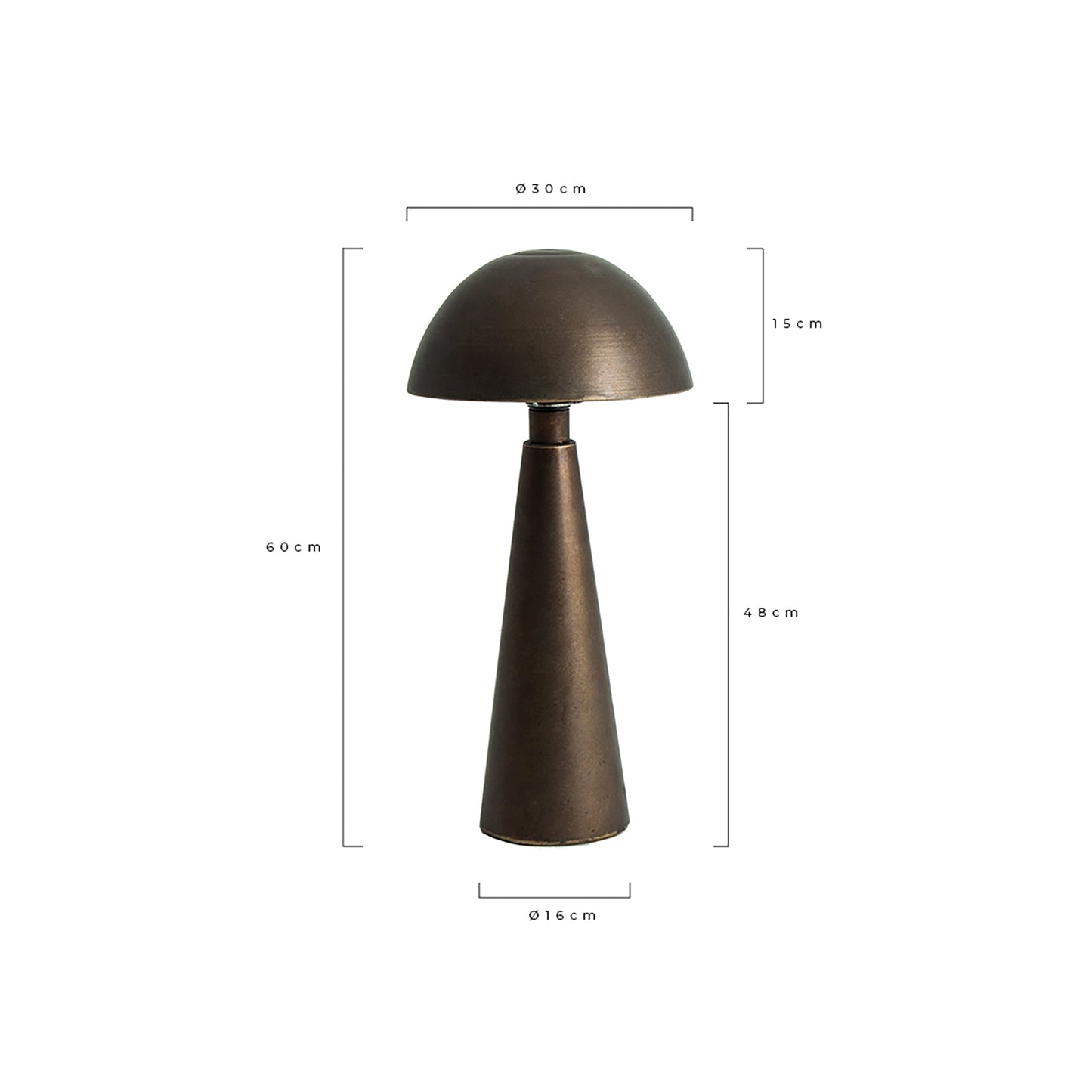 Angon Table Lamp in Gold Colour