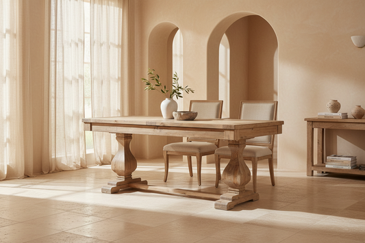 Berca Extending Table in Natural Colour