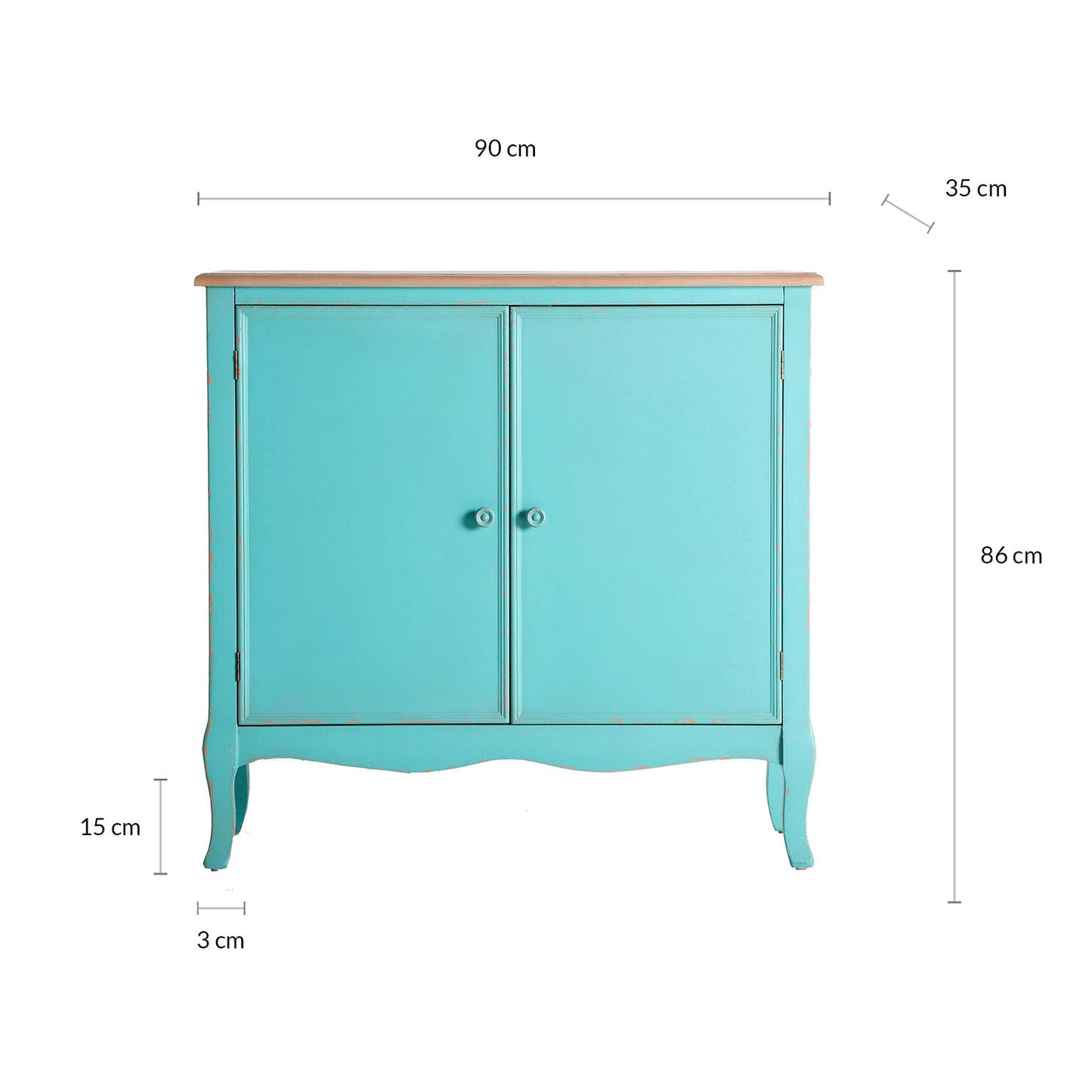 Leiden Console Table in Blue Colour