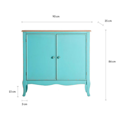 Leiden Console Table in Blue Colour