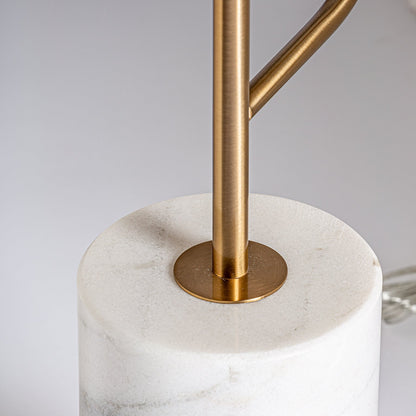 Floor Lamp in White/Gold Colour