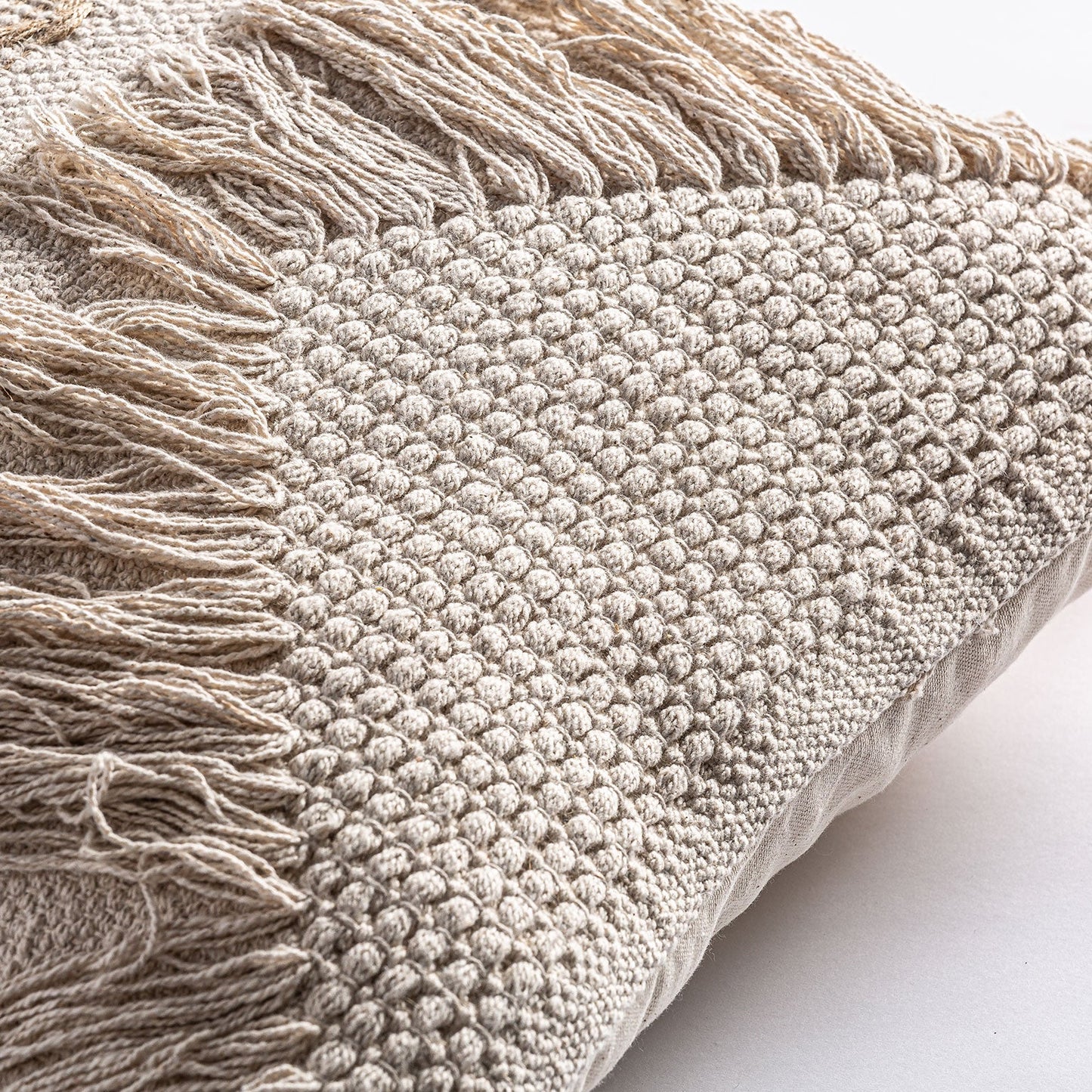 Yaira Cushion in White/Natural Colour