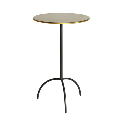 Vische Side Table in Black/Gold Colour