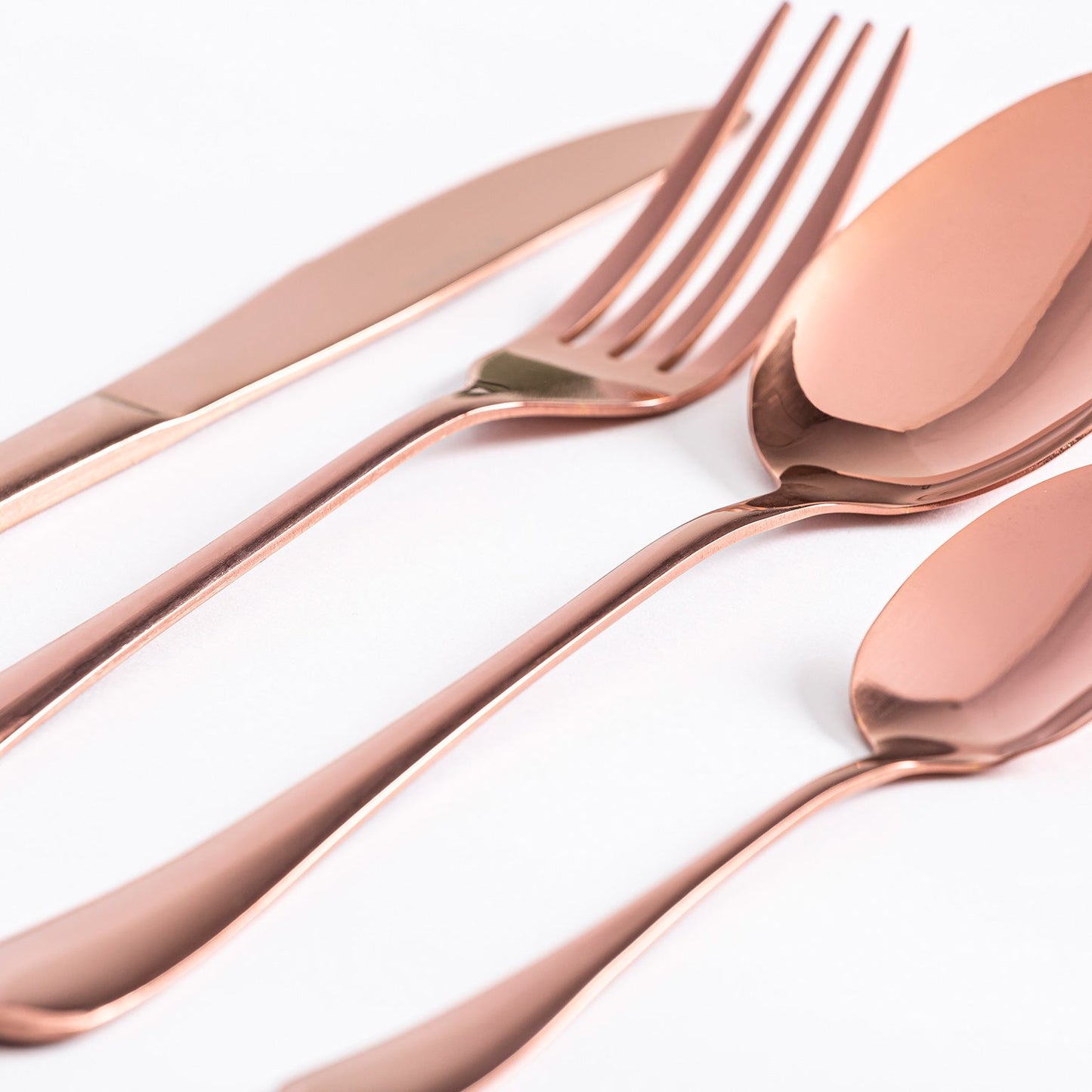 Cutlery (Set Of 24) in Copper Colour