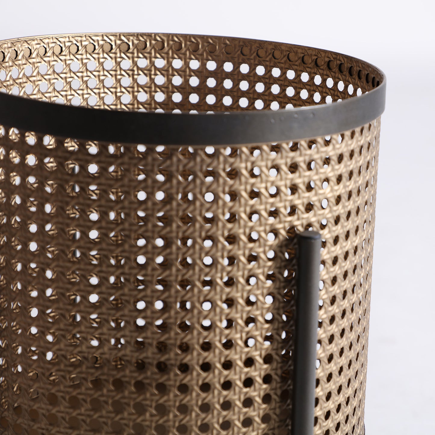 Vische Plant Pot in Black/Gold Colour