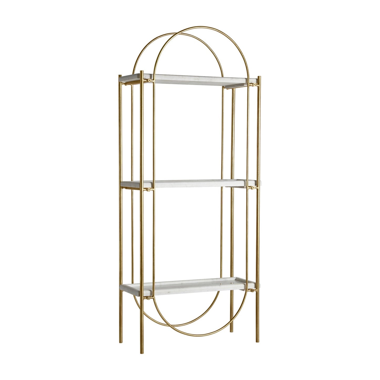 Dieuze Bookcase in Gold Colour