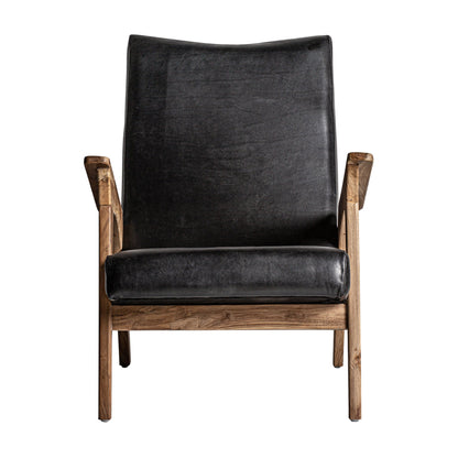 Crans Armchair in Black/Natural Colour