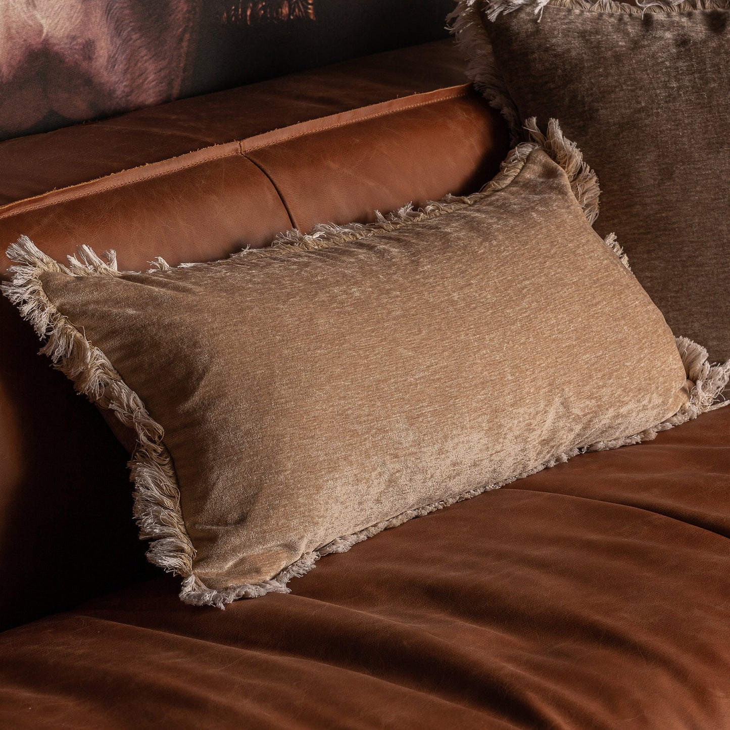 Aglaia Cushion in Beige Colour