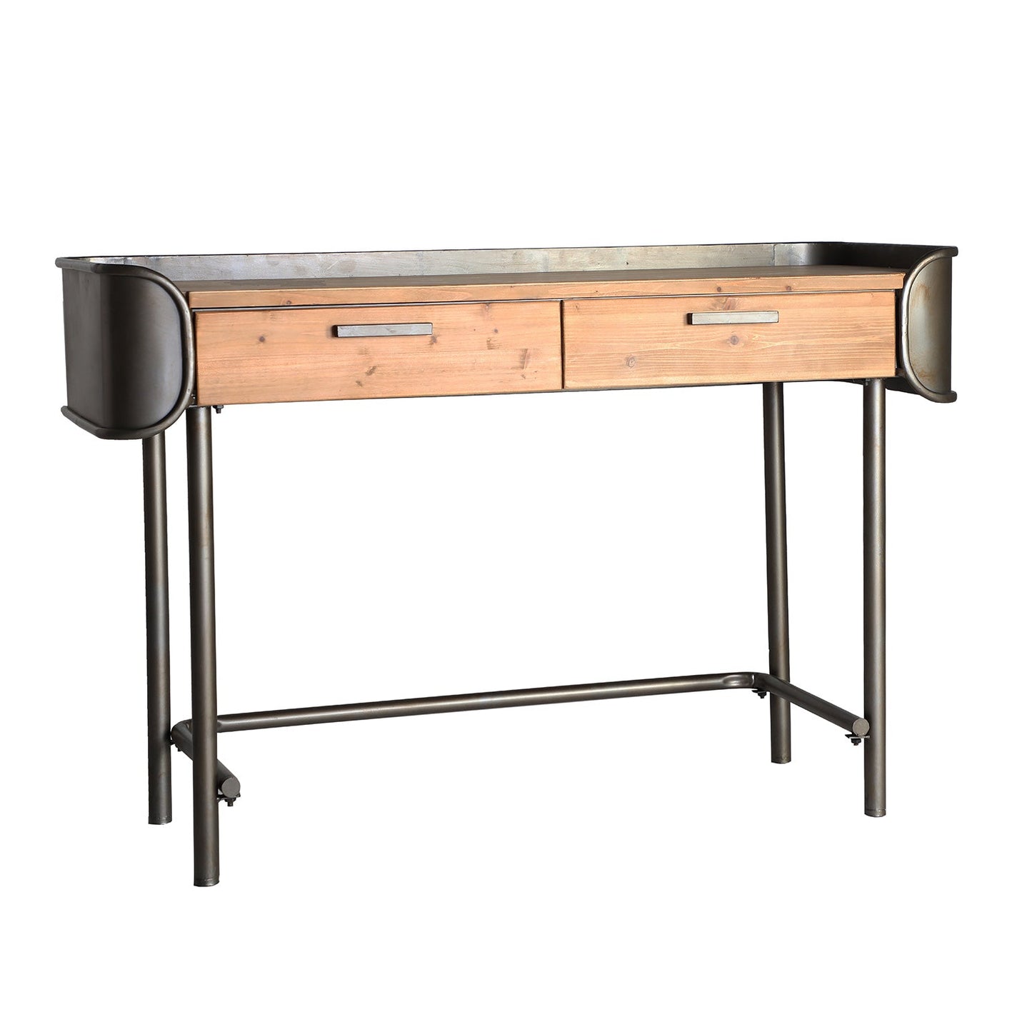 Briec Desk in Black/Natural Colour