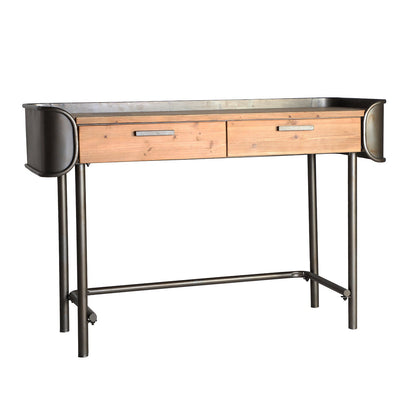 Briec Desk in Black/Natural Colour