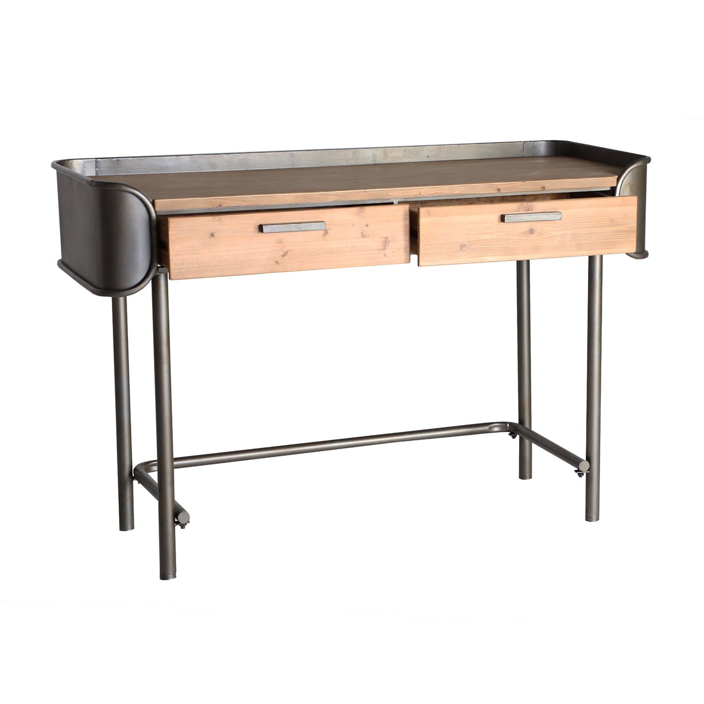 Briec Desk in Black/Natural Colour