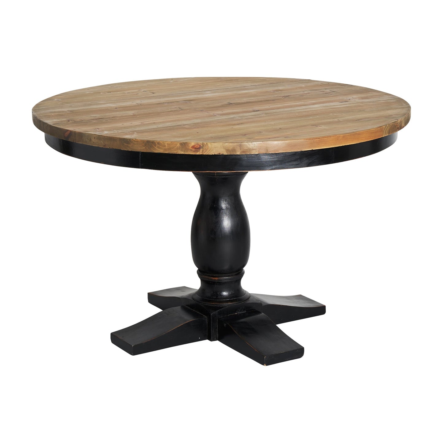 Zenica Dining Table in Black/Natural Colour