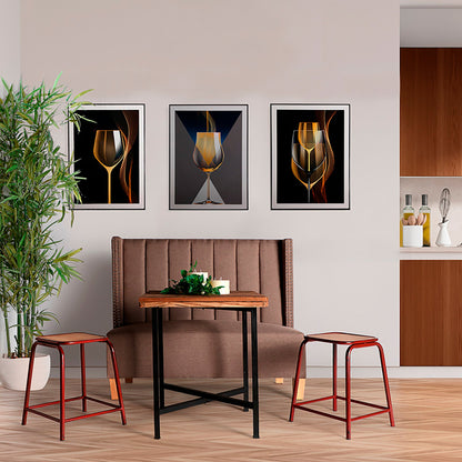 Fel Wall Art (Set Of 3) in Brown Tones Colour