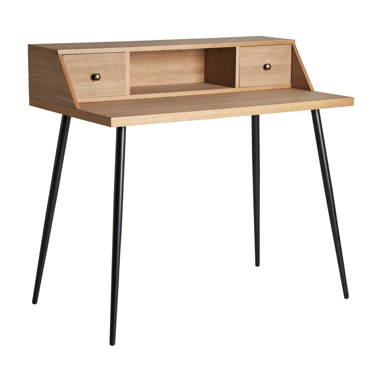 Luras Desk in Black/Natural Colour