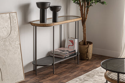 Solden Console Table in Grey/Natural Colour