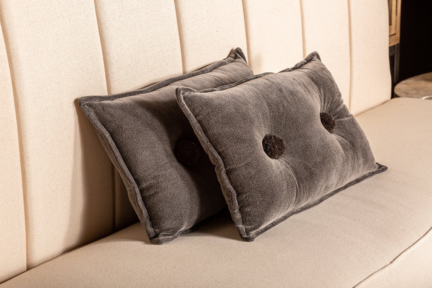 Blessme Cushion in Grey Colour