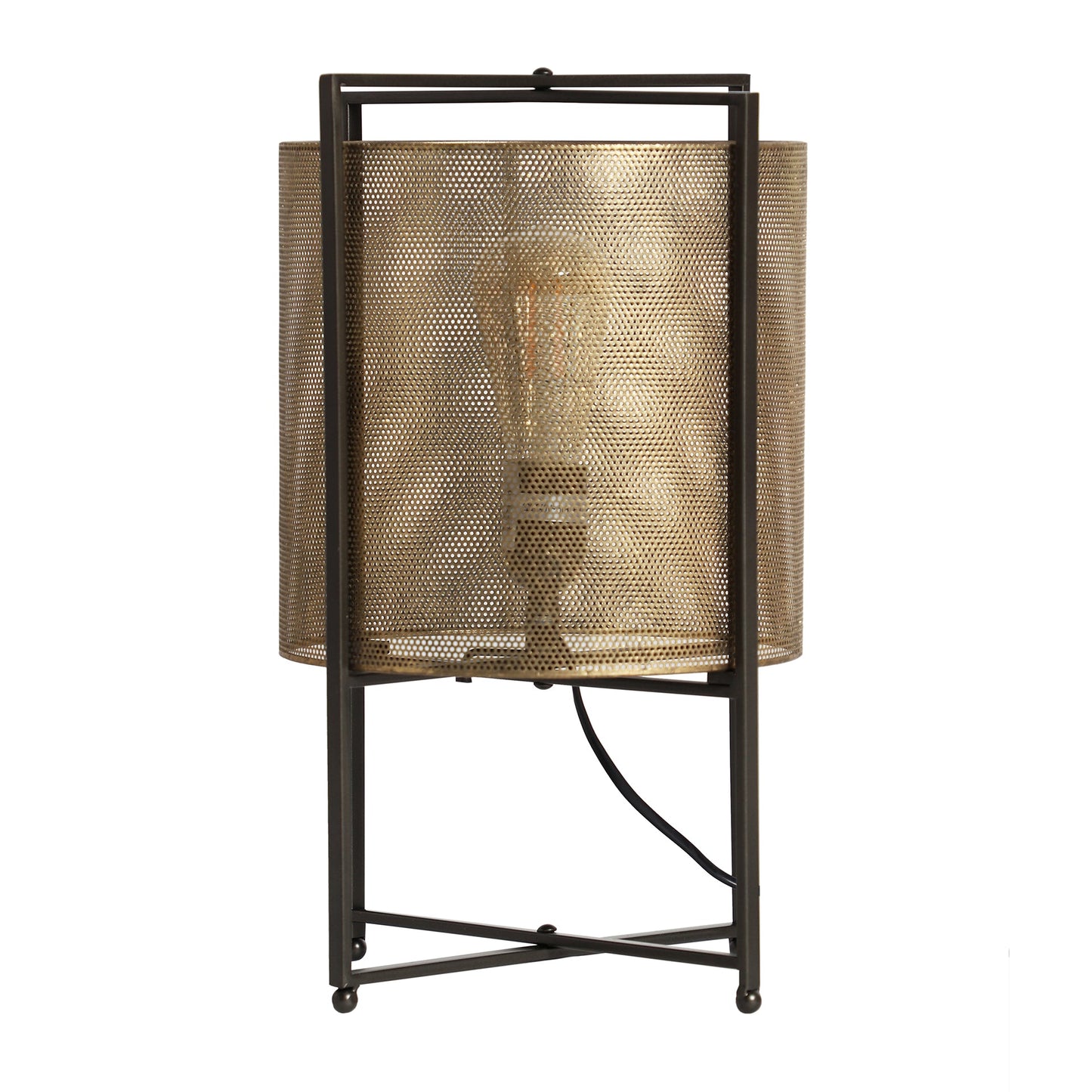 Haimie Table Lamp in Black/Gold Colour