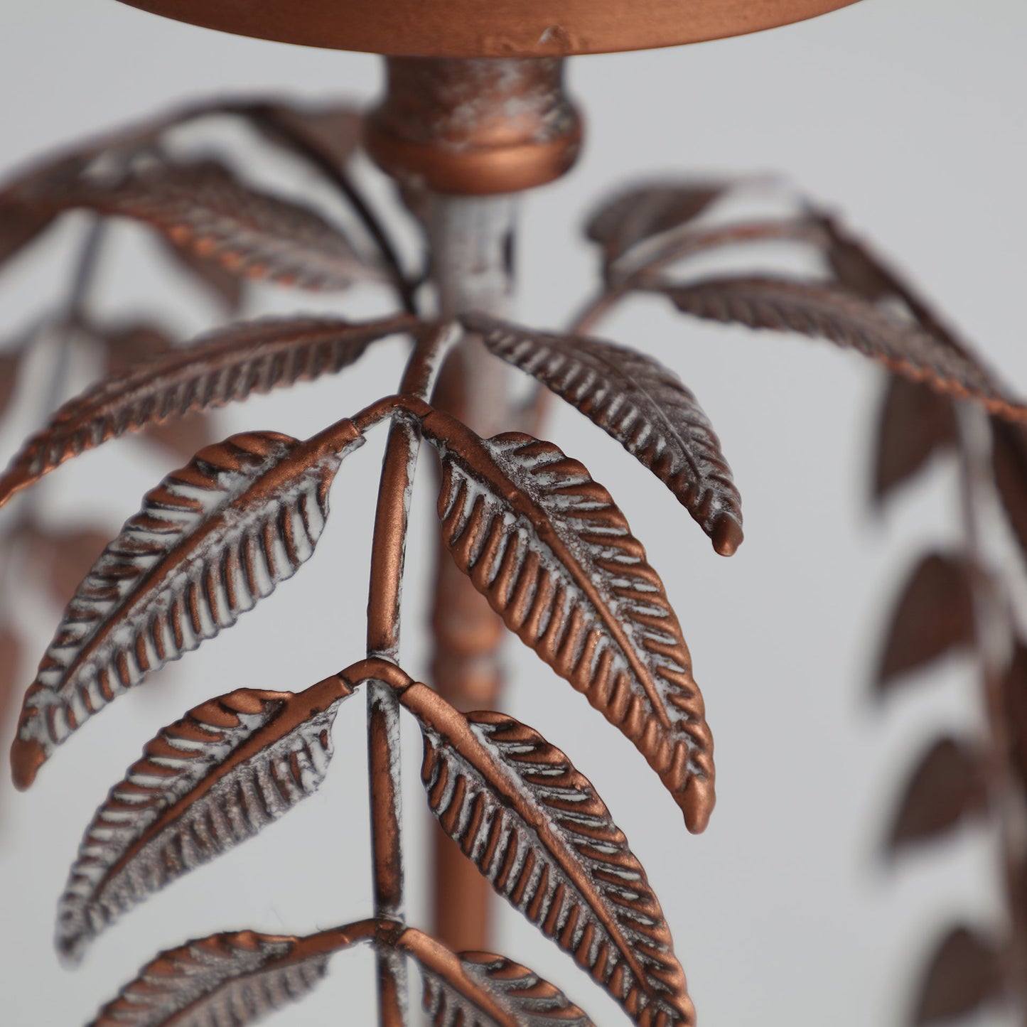 Candelabro Palmera Lucerna en Color Cobre