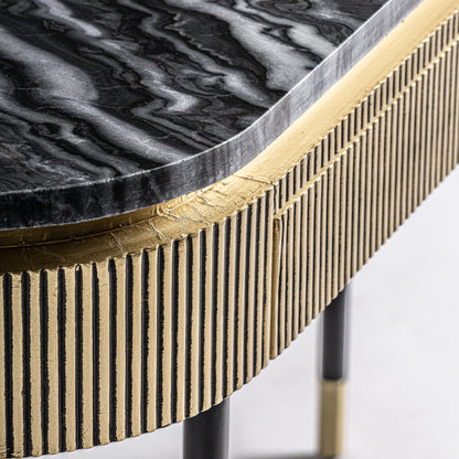 Valbruna Console Table in Gold Colour